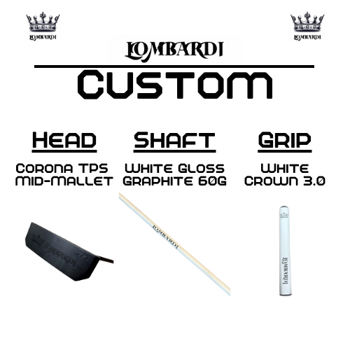 Lombardi Golf Custom Black Corona TPS Mallet Golf Putter