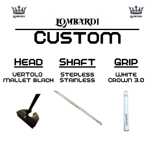 Lombardi Golf Custom Black Vertolo Mallet Golf Putter