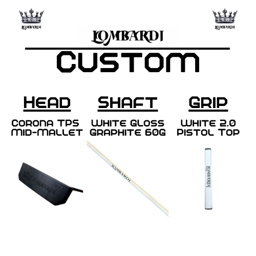 Lombardi Golf Custom Black Corona TPS Mallet Golf Putter