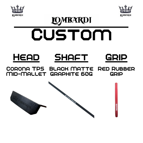 Lombardi Golf Custom Black Corona TPS Mallet Golf Putter