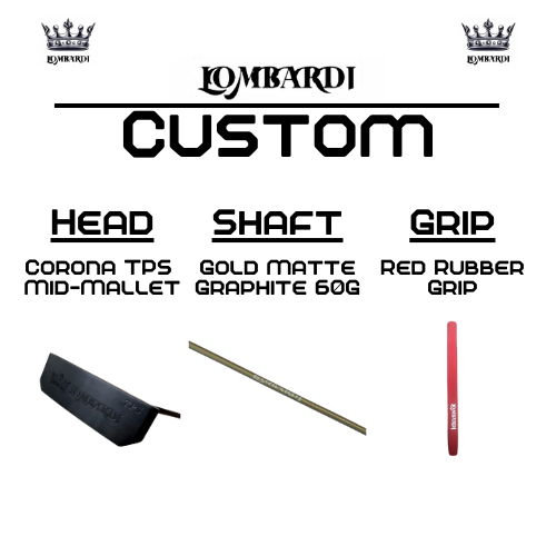 Lombardi Golf Custom Black Corona TPS Mallet Golf Putter
