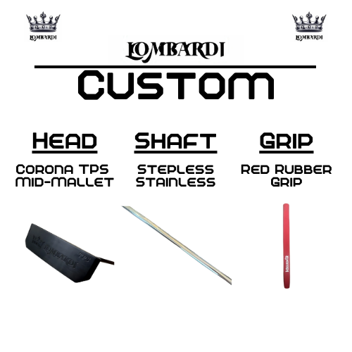 Lombardi Golf Custom Black Corona TPS Mallet Golf Putter