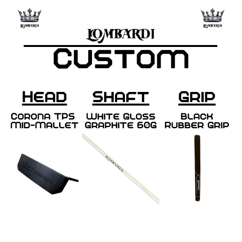 Lombardi Golf Custom Black Corona TPS Mallet Golf Putter