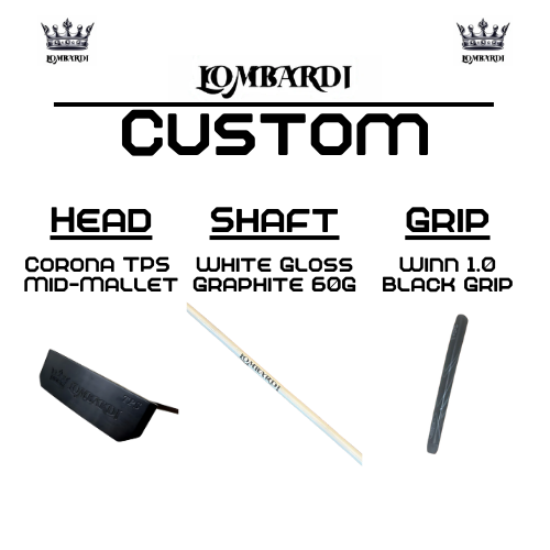 Lombardi Golf Custom Black Corona TPS Mallet Golf Putter
