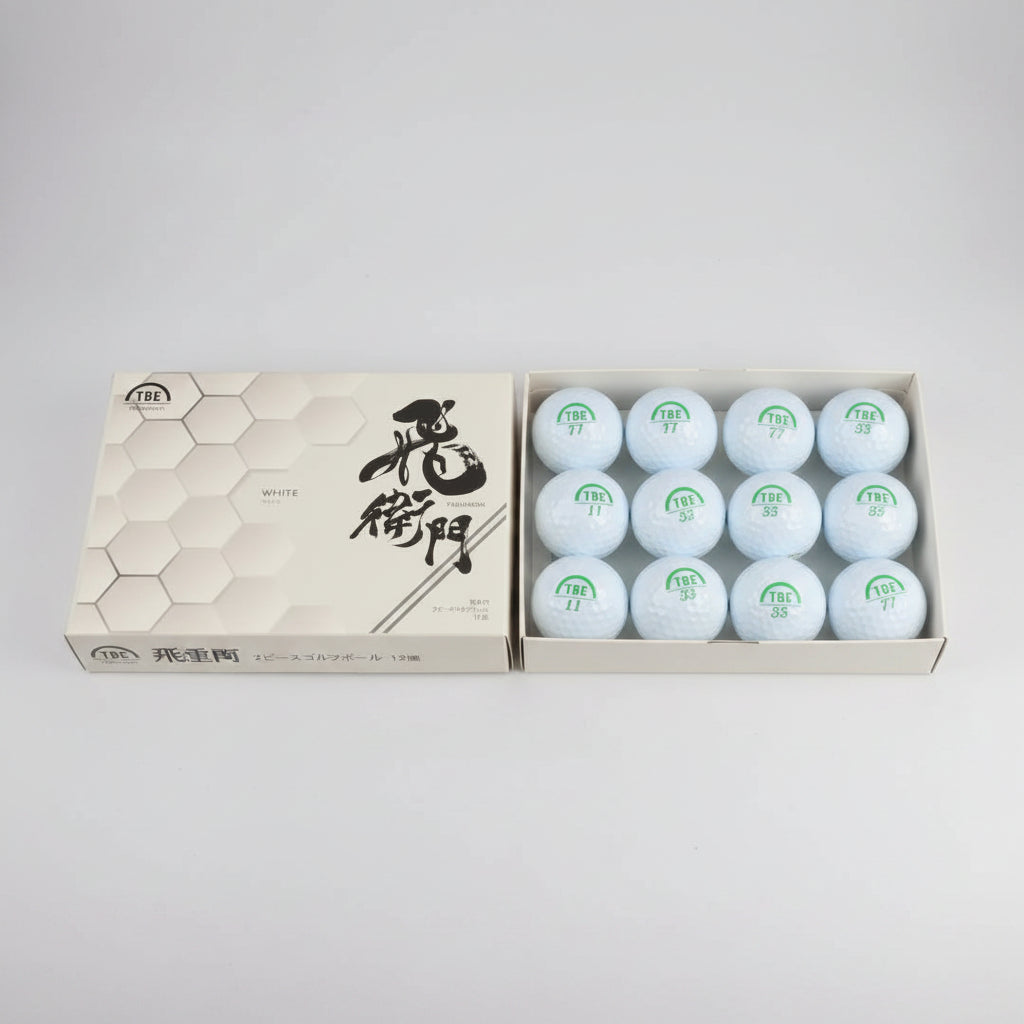 Tobiemon Distance Golf Balls – White – 1 Dozen