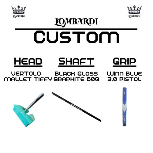 Lombardi Golf Custom Tiffy Vertolo Mallet Golf Putter