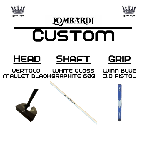 Lombardi Golf Custom Black Vertolo Mallet Golf Putter