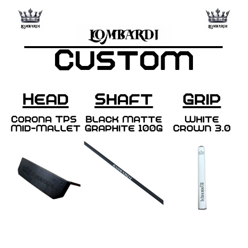 Lombardi Golf Custom Black Corona TPS Mallet Golf Putter