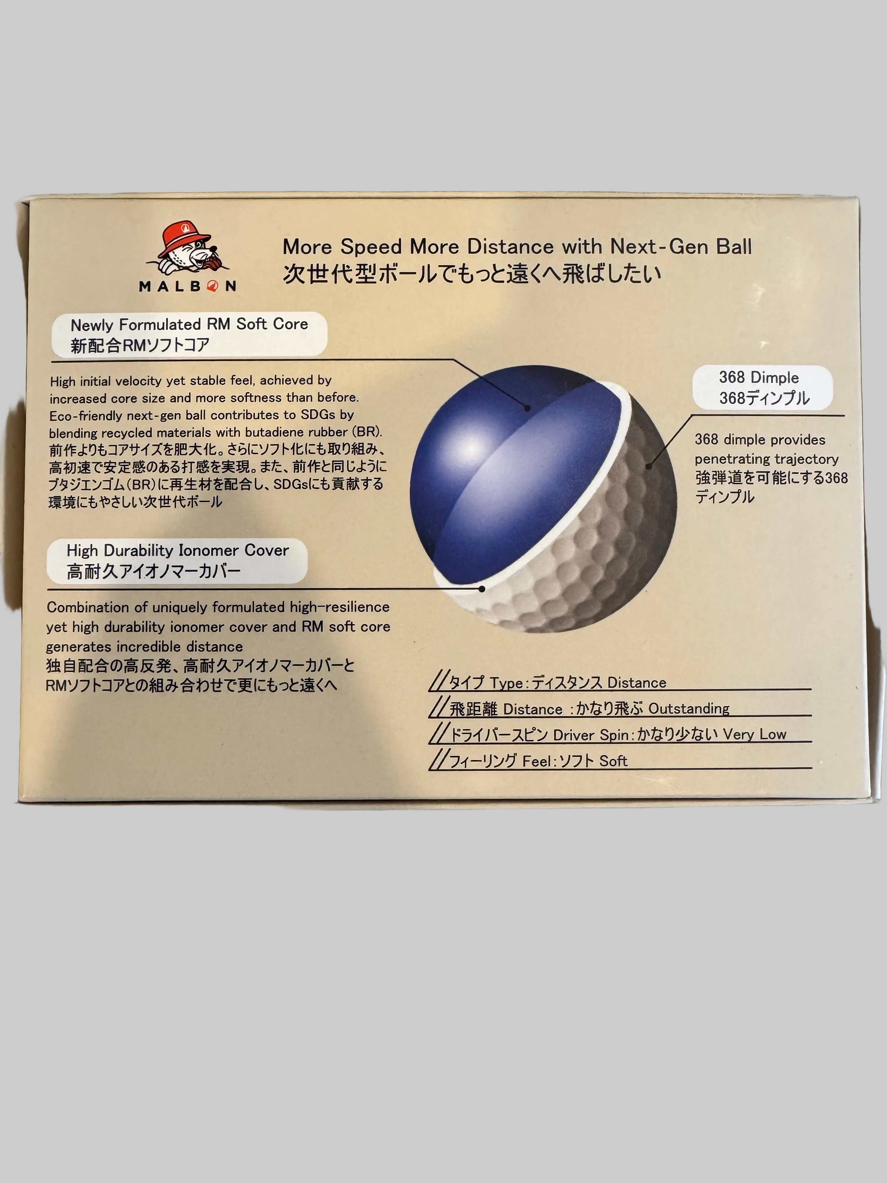 Malbon x Honma Dynamic Distance - 1 Dozen