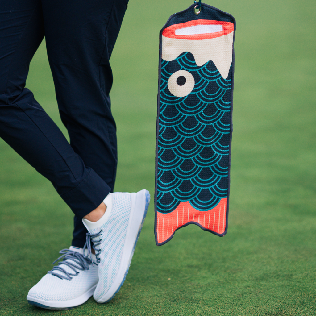 Koi Utility Towel (Blue)