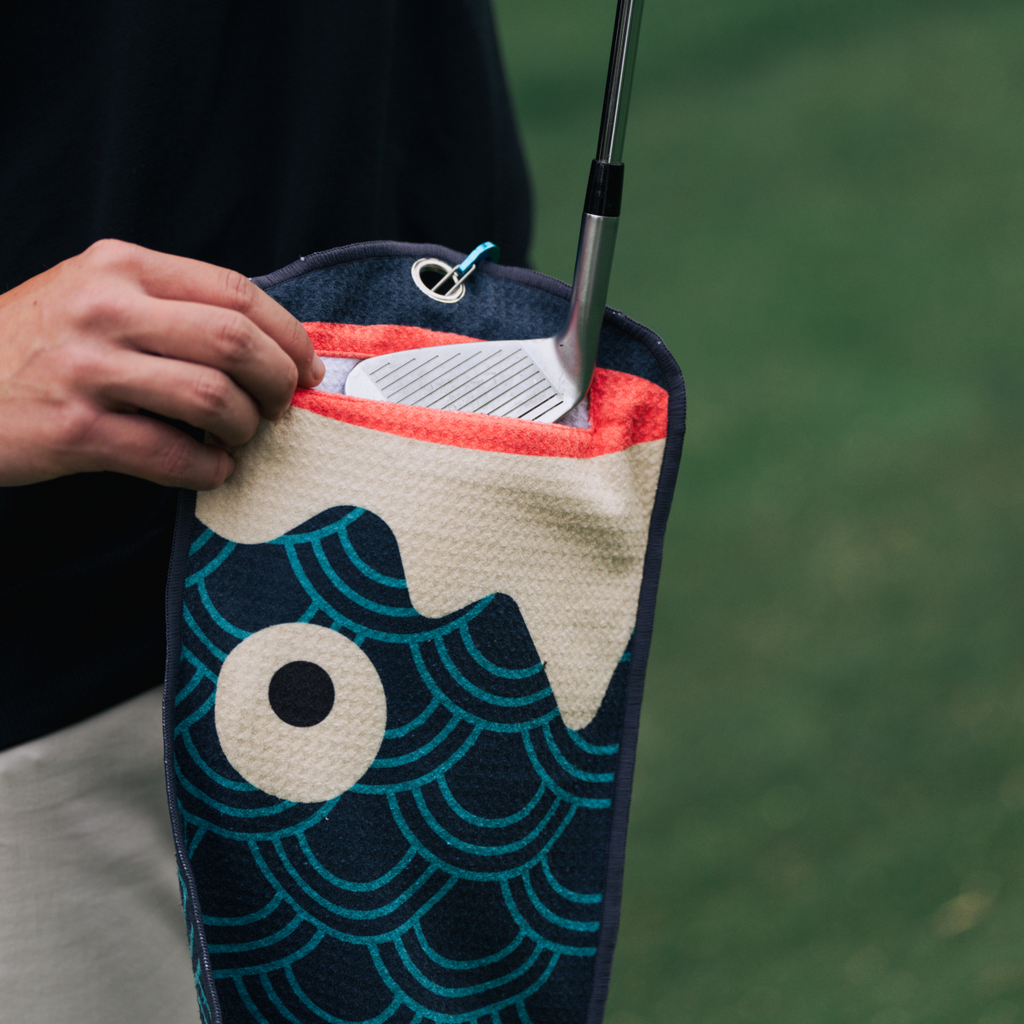 Koi Utility Towel (Blue)