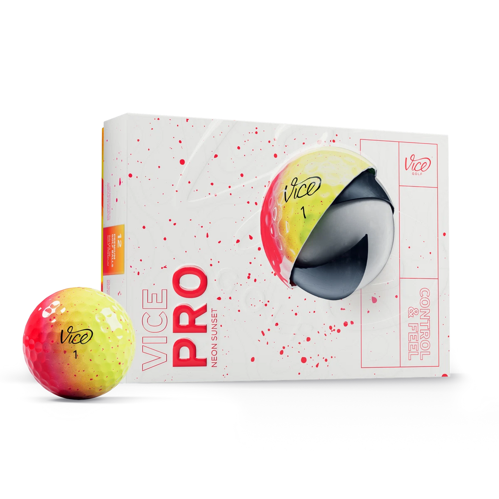 Vice Pro Neon Sunset- Dozen Golf Balls