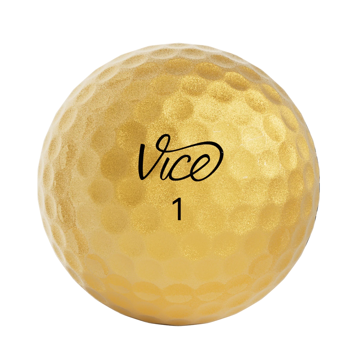 Vice Pro Plus Gold Golf Balls – 3 Ball Sleeve