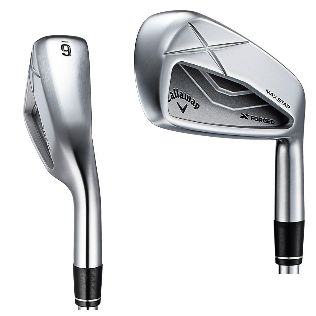 Callaway X Forged Max Star iron front and back views